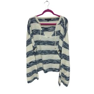 Davi Dani Women's 3XL Striped Pullover Sweater Long Sleeve Nautical Knit Classic